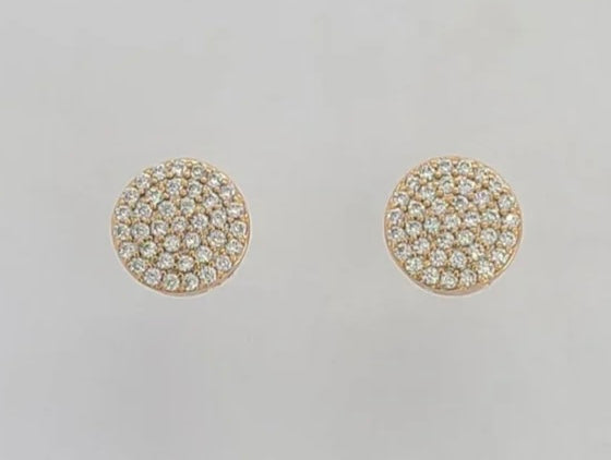 Blind Bling Stud Earrings